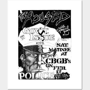 The Abused / Government Issue Punk Flyer Posters and Art